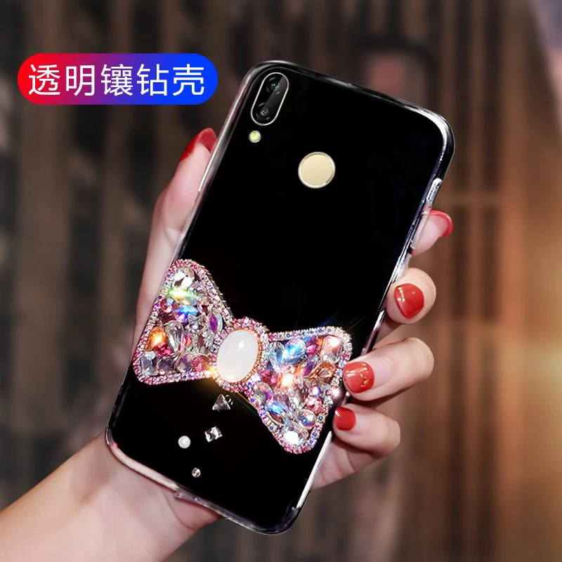 Для huawei Y9 2019 ультра тонкий прозрачный сотовом телефоне основа флэш дрель лук