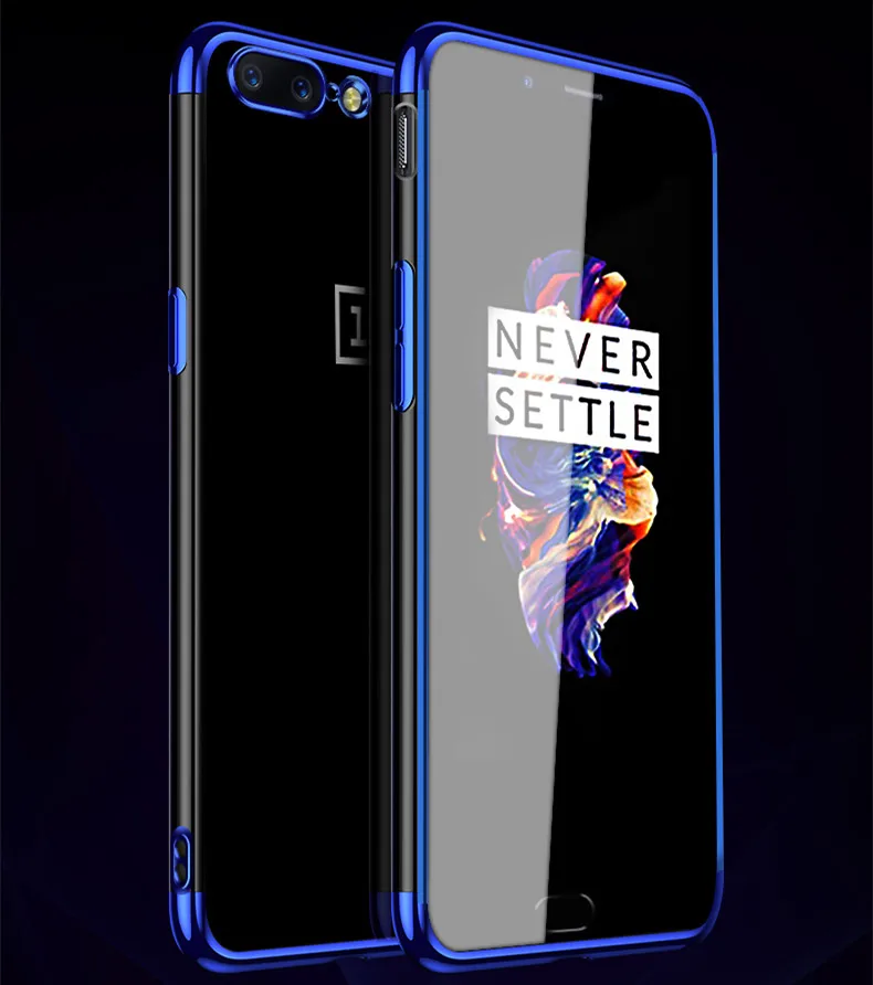 Для OnePlus 5T чехол Роскошный мягкий ТПУ покрытие для телефона One Plus A5010 Прозрачный