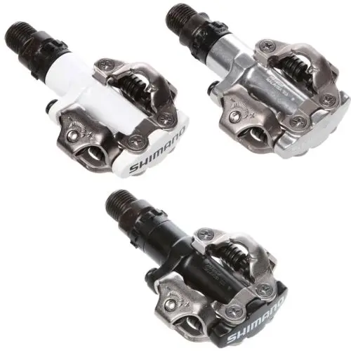 Shimano PD M520 бесклипсовый MTB горный велосипед педали с шипами черный/белый/серебристый