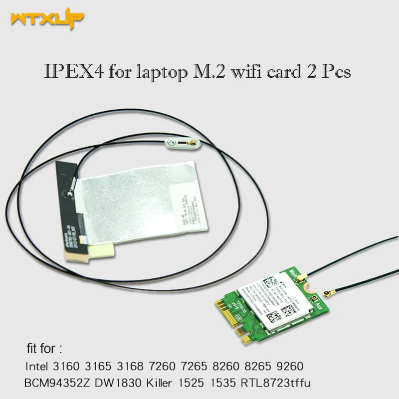 2 шт. беспроводная Wi Fi сетевая карта IPEX MHF4 IPX|Компьютерные кабели и разъемы| |