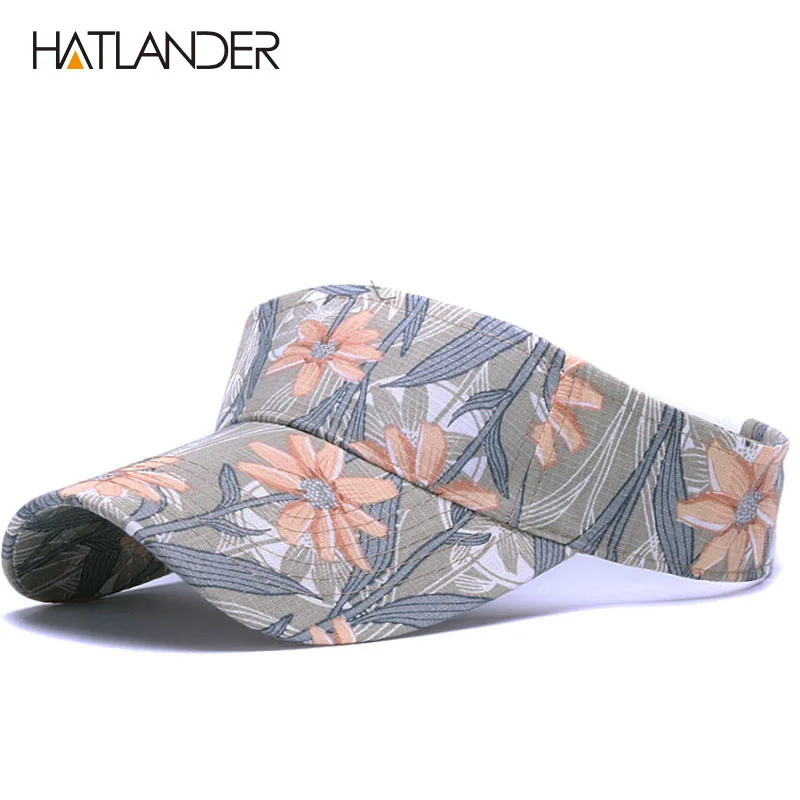 Шляпа от солнца HATLANDER женская летняя пляжная спортивная шапка с цветочным