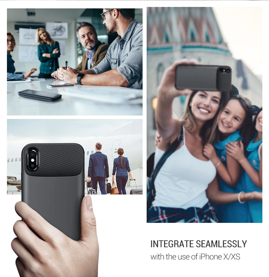 Ugreen 3600 мАч Беспроводной зарядки Батарея чехол для iPhone X XS внешний Беспроводной заряда Батарея крышка