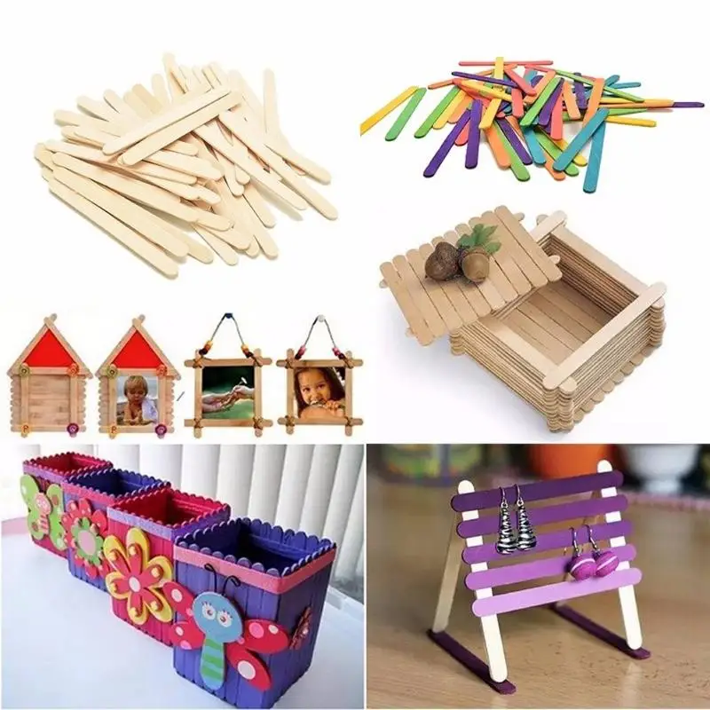Деревянные палочки для мороженого детское мороженое конфета на палочке DIY