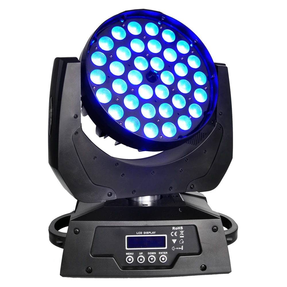 4 шт./лот Высокое Качество Сильный рекомендуемый 36x18 Вт RGBWA+ UV Quad Zoom Moving Head Wash Light 19Chs DMX управление Tyanshine Led TP-L622A