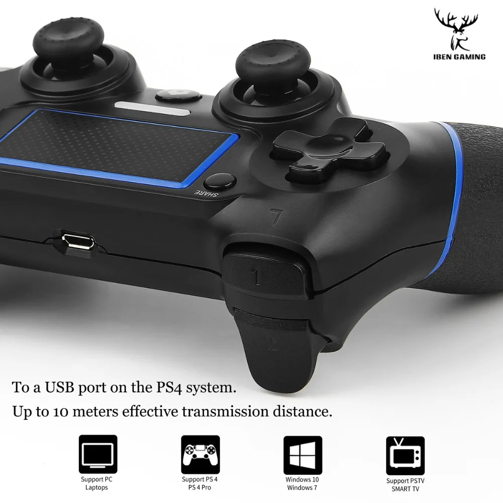 IBen Bluetooth беспроводной игровой контроллер геймпад для PS4/PC джойстик playstation 4 контроллер Dualshock 4