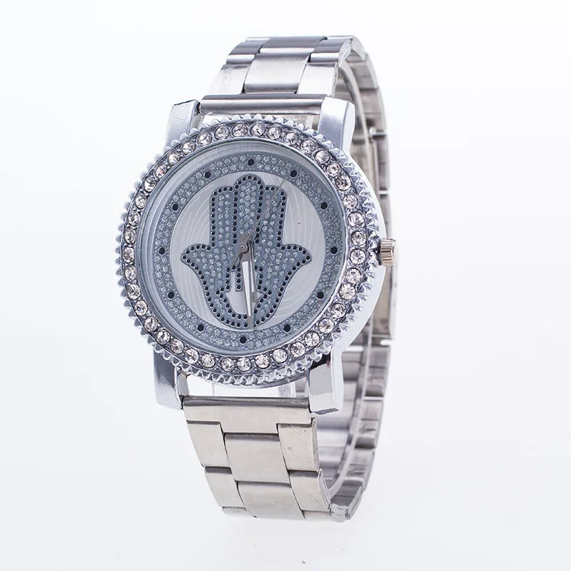 

Fashion Casual Silver Women's Quartz Wristwatches Luxury Women's Bracelet Watch Relogio Feminino Golden Palm Clock Reloj Mujer