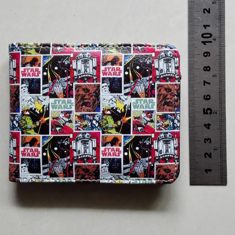 2018 фильма Звездные войны серии логотип кошельки Кошелек мульти Цвет 12 см кожаные
