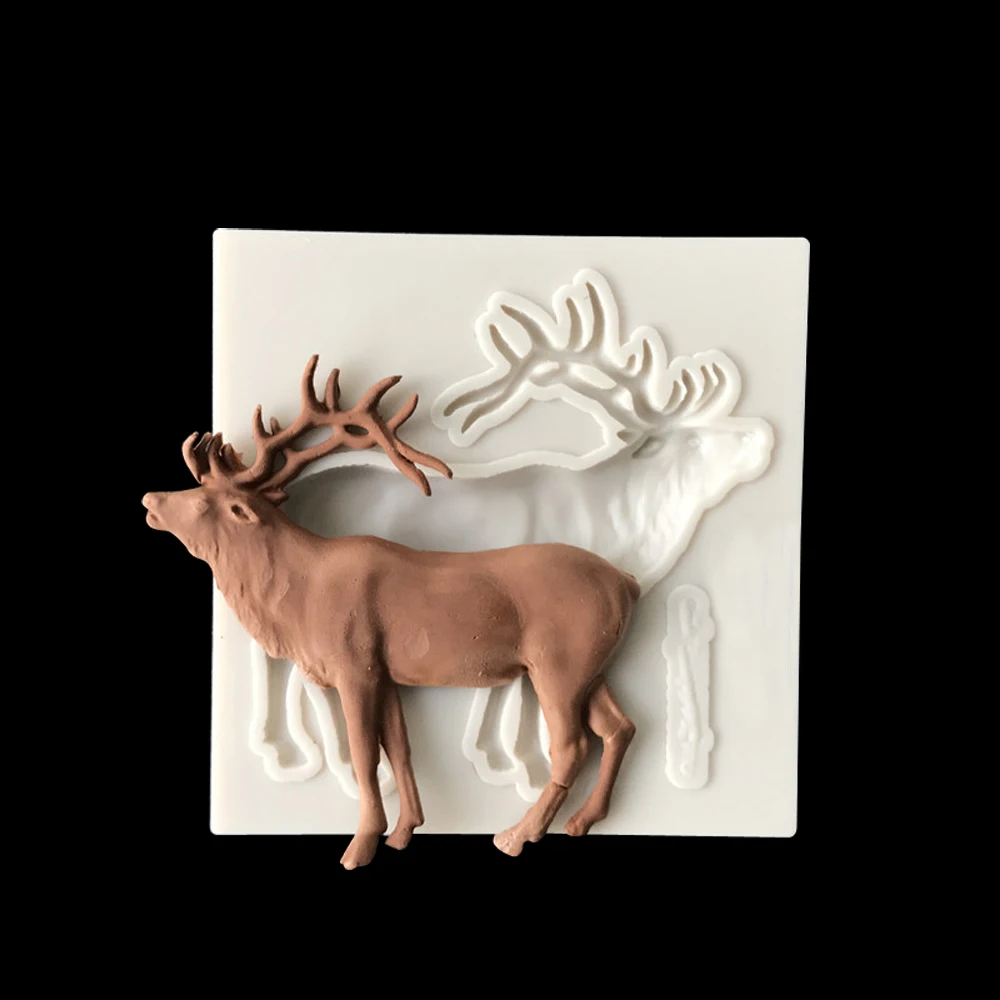 Рождественские Силиконовые формы ручной работы для мыла форма полимерной глины