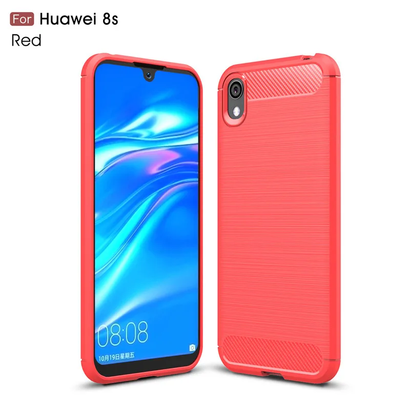 BSNOVT Honor 8S Case For Huawei Cover Shockproof Silicone Brushed Bumper Y5 2019 Funda AMN-LX9 AMN-LX1 |