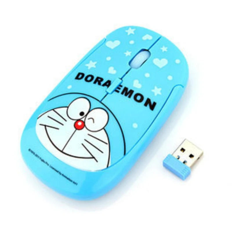 Новый Doraemon рисунок Hello Kitty мультфильм ноутбук Беспроводной мышь с 2.4 г USB приемник