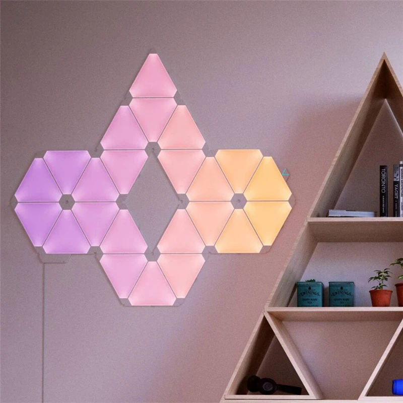 4 пакета Xiaomi Nanoleaf 16 миллионов полноцветная умная световая панель работает с Mijia