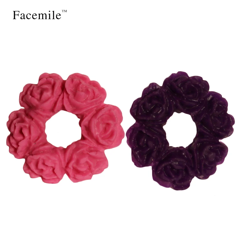 3D 3 отверстия цветок Роза подарок шоколадные конфеты печенья украшения форма