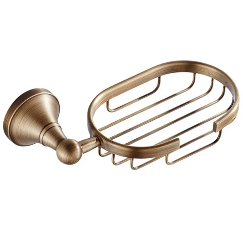 soap holder Полка для полотенец для ванной комнаты, держатель для туалетной бумаги, держатель для мыла, вешалка для полотенец, держатель для полотенец, набор аксессуаров для ванной, античная бронза, ELF3001 - Цвет: soap holder