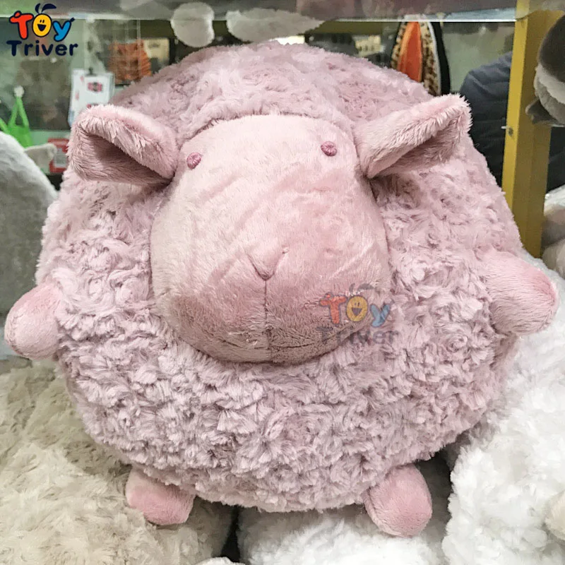 C Овечка, ягненок, плюшевая игрушка, мягкие животные, кукольная подушка, подушка для малышей, детей, девочек, подруги, подарок на день рождения, Рождество, домашний декор - Цвет: C