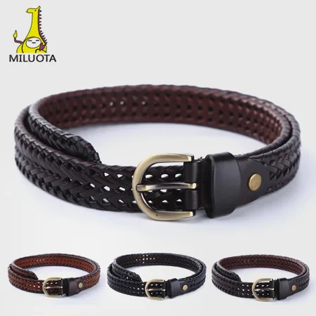 новинка 100% натуральной кожаный ремень женский Высокое качество ручной работы