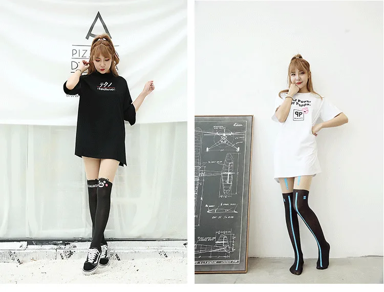 24 Kinds Of Hot Arrived Styles 90cm Women Pantyhose Cute Sexy Cat Pattern Printed Tattoo Cartoon Style Girl's Sheer Stockings