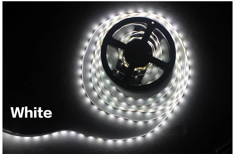 DC 12V Luz RGB белый Светодиодные ленты 5050 SMD не Водонепроницаемый 5 м 150 светодиодный Светодиодный светильник неоновая лента гибкий светодиодный лента добавить 3A Мощность и 44Key
