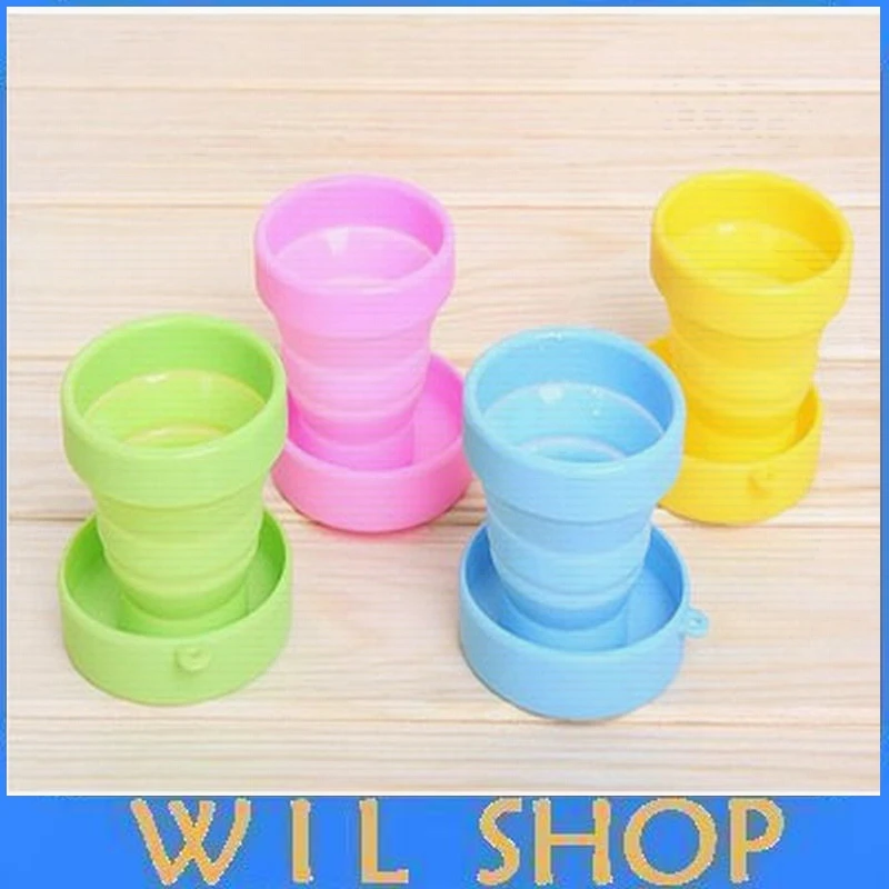 Портативная силиконовая Выдвижная складная бутылка для воды 400 шт. путешествий