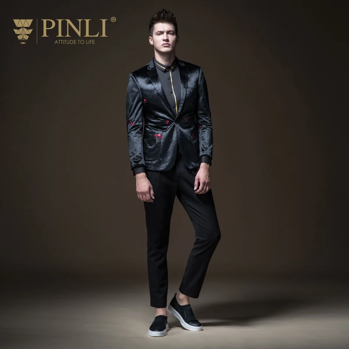Блейзер Masculino Мужские Сценические костюмы для певцов Pinli Pin Li новый осенний