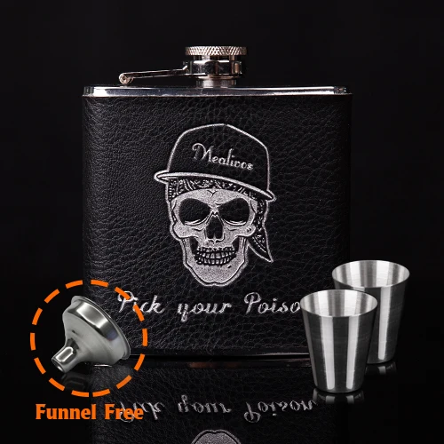 6 oz Mealivos, вечерние фляжки принцессы, 6 унций, фляжка из нержавеющей стали, посуда для напитков, фляжка для алкоголя, бутылки для виски, ликера, подарок для подружки невесты - Цвет: 6 oz