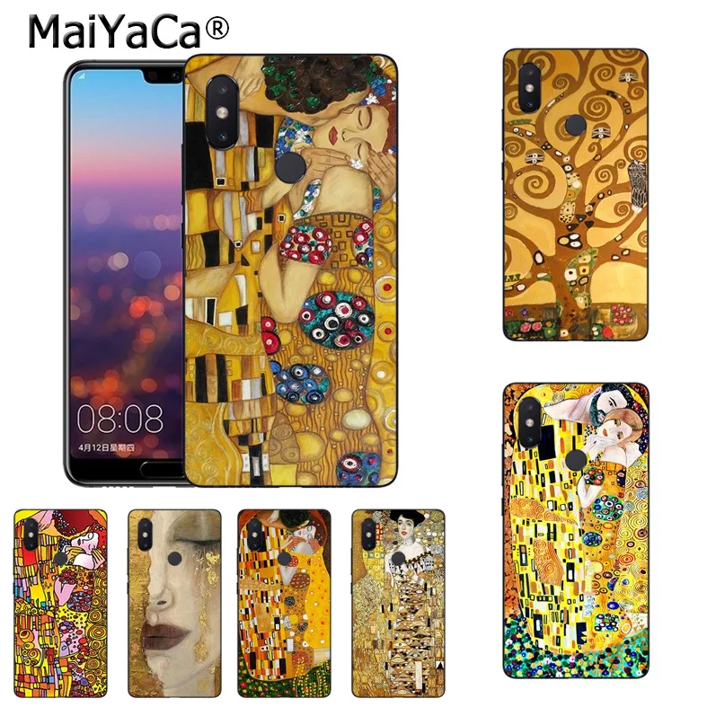 Чехол для телефона MaiYaCa the kiss Gustav Klimt с рисунком черный чехол xiaomi mi 8se 6 note3 redmi 5 5plus note