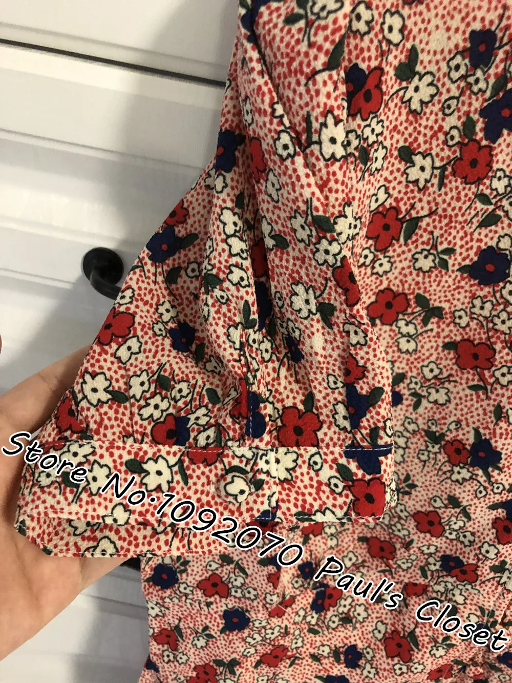 Женское слегка Пышное Платье с цветочным принтом Ondine Robe Ondine