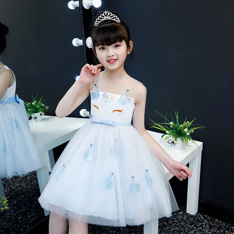 2019 New Girls Unicorn Flamingo Birthday Party Dress Kids Summer Tulle Tutu Princess Dresses Children Clothes + Headwear BW184 | Детская