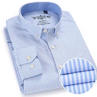new spring autumn oxford mens shirts long sleeve cotton casual shirt solid plaid camisa 5xl 6xl big size camisa social masculina