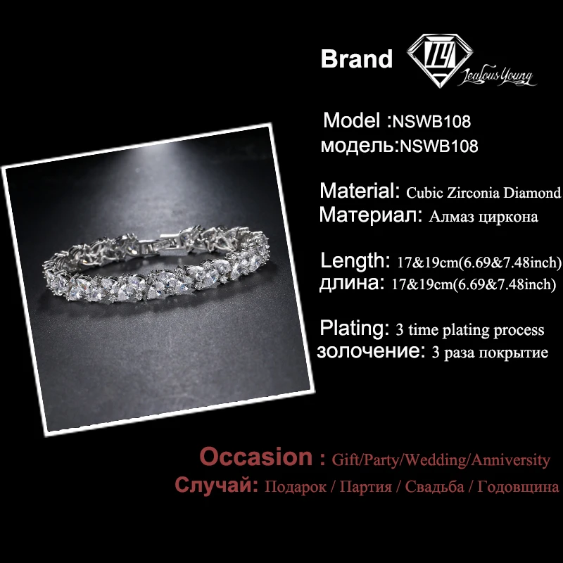 Женский браслет с кристаллами маркиза элегантный подвесками из фианита класса