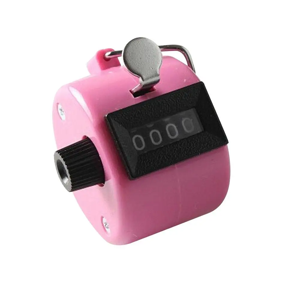 Ручной счетчик счетчика металла 4 цифры ручные счетчики нажатия ручной людей