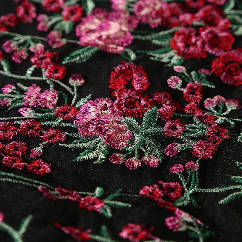 Женское платье с длинным рукавом Megyn длинное винтажное цветочной вышивкой и о