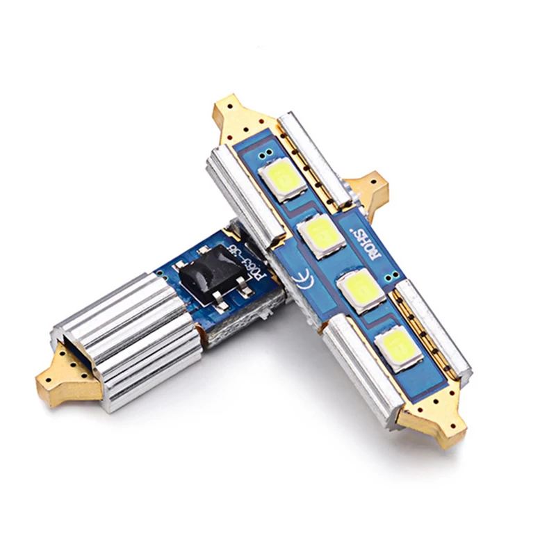 1 шт. полностью металлический SMD 2825 led c5w гирлянда автомобильный светильник источник 31 мм 36 мм 39 мм 41 мм интерьер Авто Чтение doom лампа 12 В Белый