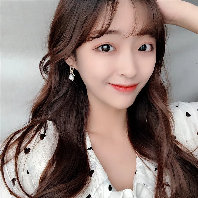 Женские асимметричные серьги капельки геометрические из серебра 925 пробы с