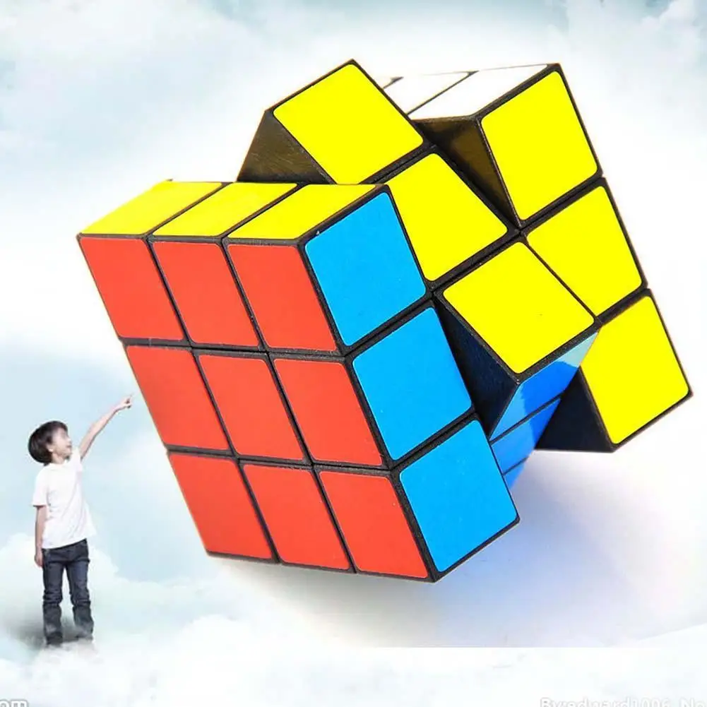 53 мм классические магические кубики игрушка 3x3x3 ПВХ стикер блок головоломка