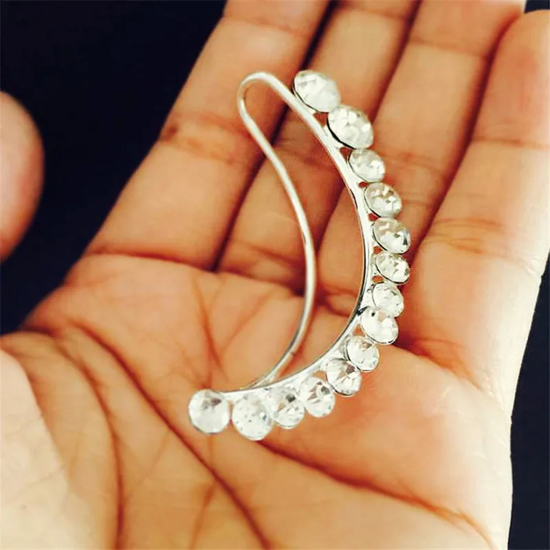 2018 хрустальные клипсы для ушей серьги женщин высокое качество модные ювелирные