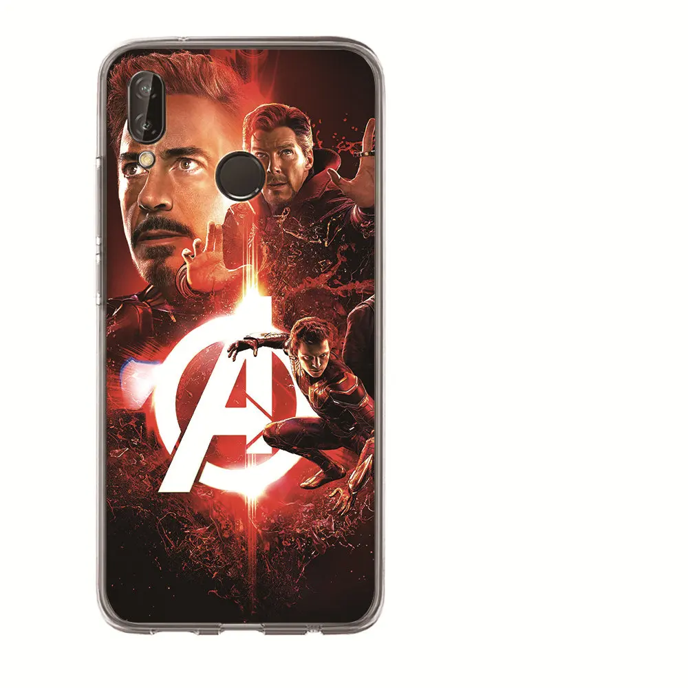 Для Huawei Honor 10 Lite 9 8 7A 7C 7X 7 6A Coque Marvel Мстители Железный человек роскошный супергерой