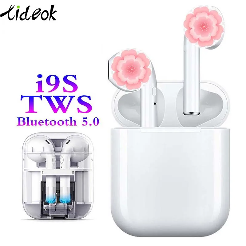 Bluetooth гарнитура I9s TWS поддержка Pop ups зарядка беспроводные наушники Смарт Зарядка