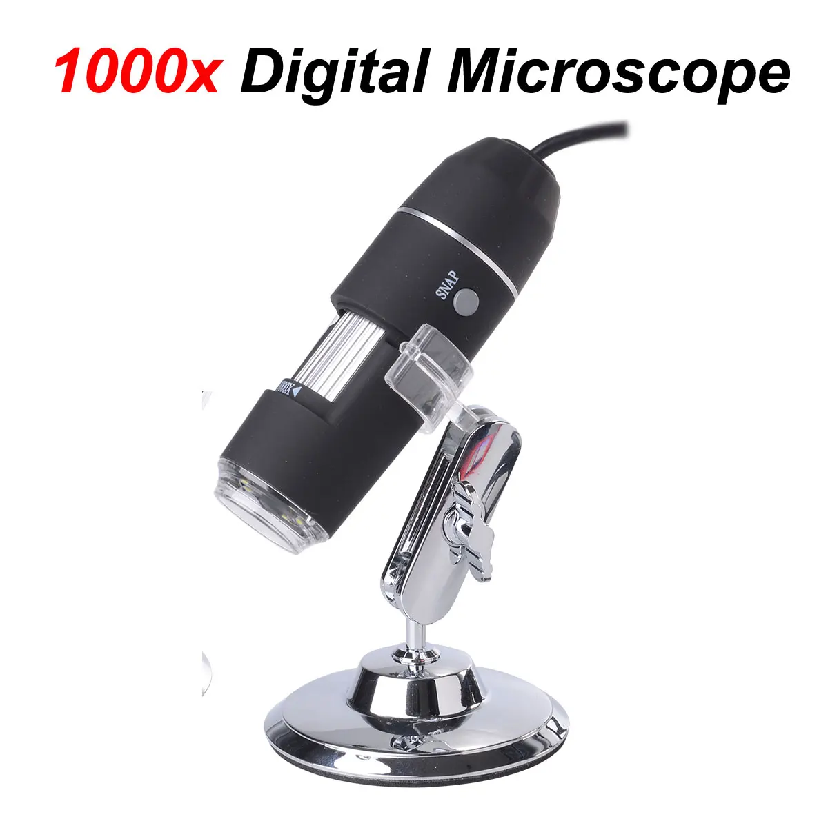 2-МЕГАПИКСЕЛЬНАЯ 1000X8 LED USB Цифровой Микроскоп Эндоскопа Камеры Лупа с Подставкой