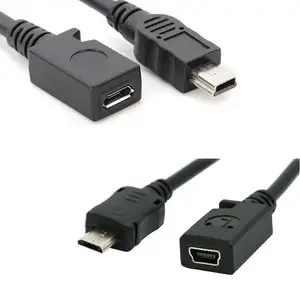 Кабель-переходник Mini USB (штекер)Micro USB B (гнездо), для передачи данных, зарядки