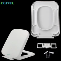 cozyou pp toilet seat square soft close quick release above installation length 425 to 450mmwidth 350 to 360mm gbp17294pf