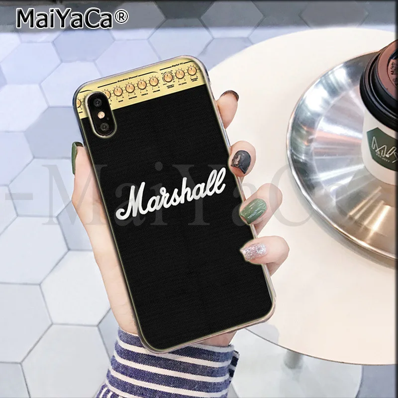 MaiYaCa любовь гитара gibson музыка DIY Окрашенные красивые аксессуары для телефонов Чехол для iPhone 8 7 6 6S Plus X XS max 10 5 5S SE XR