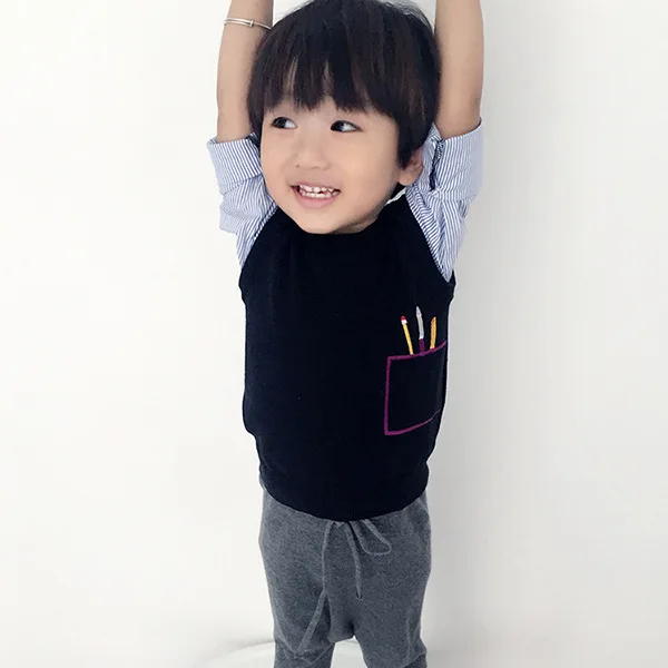 Детский Повседневный Стильный вязаный жилет свитер без рукавов для мальчиков