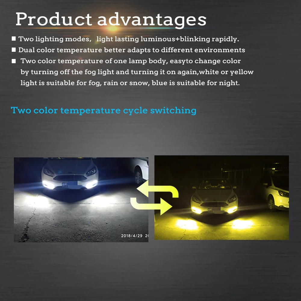 Автомобильный светодиодный головной светильник H11 880 H8 ampoule voiture H11 H3 H2 12V противотуманная лампа 55 Вт 6000k luces Led para Авто дневное вождение