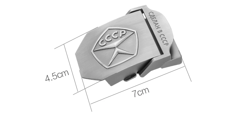 BOKADIAO мужской и женский холщовый ремень винтажный 3D CCCP советская вывеска металлический пояс с пряжкой для джинсов армейские военные тактические ремни Мужской ремень черный