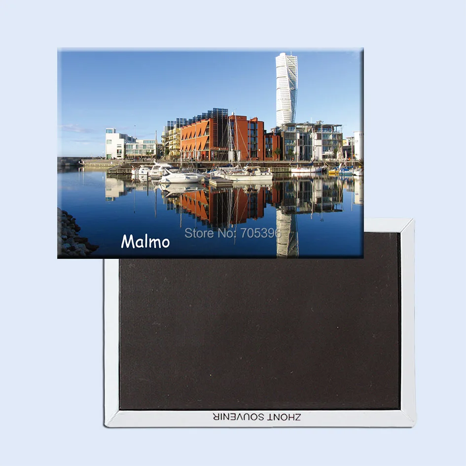 

Tourist Refrigerator Magnets 78*54mm,Malmo Sweden Travel Souvenir Fridge Magnets 20800