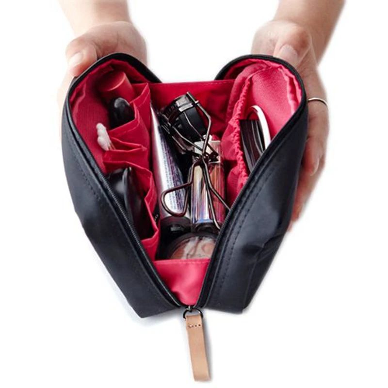 LDAJMW из нейлоновой ткани двойная молния косметички для путешествий сумочка