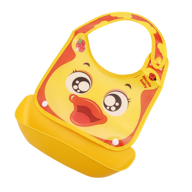 Silicone Baby Bandana Bibs Lovely Animals Meals Pocket Bib Waterproof Feeding Newborn Infant Food Baberos Bebes | Детская одежда и