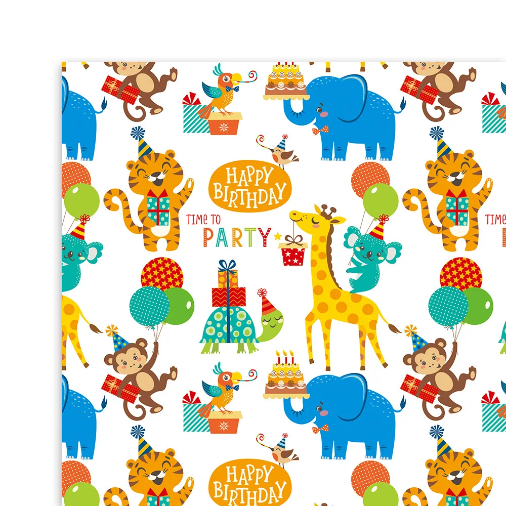 Flamingo Unicorn Rainbow Dinosaur Gift Wrapping Paper for Birthday Bridal Showers Baby Showers Party Supplies Favors Gift Wrap