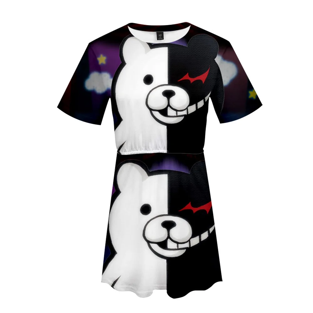 Женское моно платье с коротким рукавом Dangan Ronpa Danganronpa костюм для косплея унисекс в