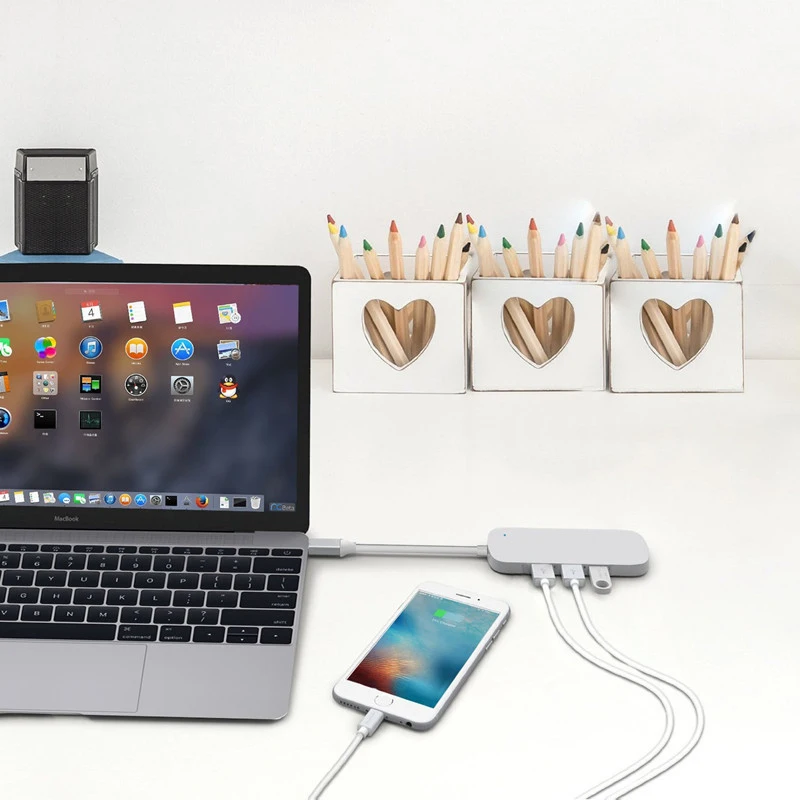 5 в 1 USB 3 0 концентратор для TF/SD Card Reader сплиттер Usb адаптер Аксессуары ноутбука hab usb